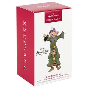 New! Disney Snow White & the Seven Dwarfs Porcelain Hallmark Keepsake Ornament